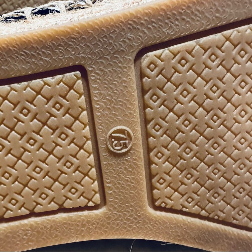 Tory Burch Max Espadrille Slide, Diamond Roccia Print, Snakeskin, Size 7.5, IOB - Picture 7 of 16